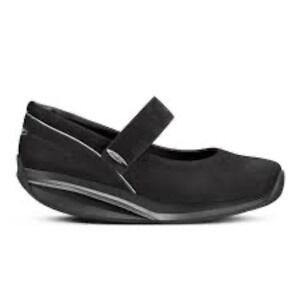 MBT Black Leather Mary Jane Walking Rocker Shoes Women's Size 6-6 1/2 EUC